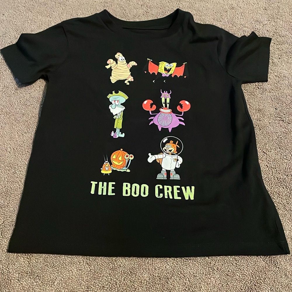 SpongeBob Halloween kids t-shirt. Size S. Black.